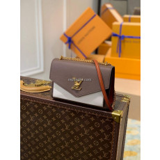 LOUIS VUITTON-M58949 루이비통 브라운/크렘 송아지 가죽 마이락미 체인 백