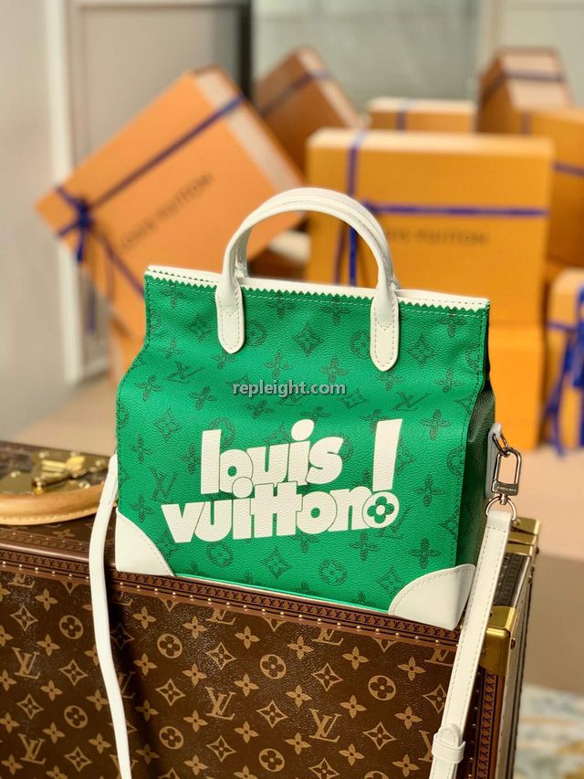 LOUIS VUITTON-M80815 루이비통 그린 빈티지 모노그램 리터 백