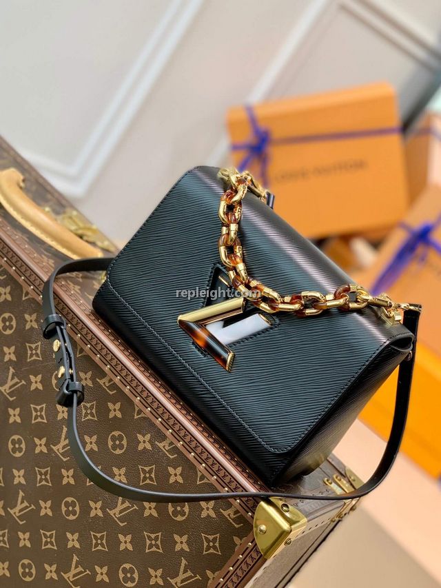 LOUIS VUITTON-M58566 루이비통 블랙 에삐 레더 트위스트 MM