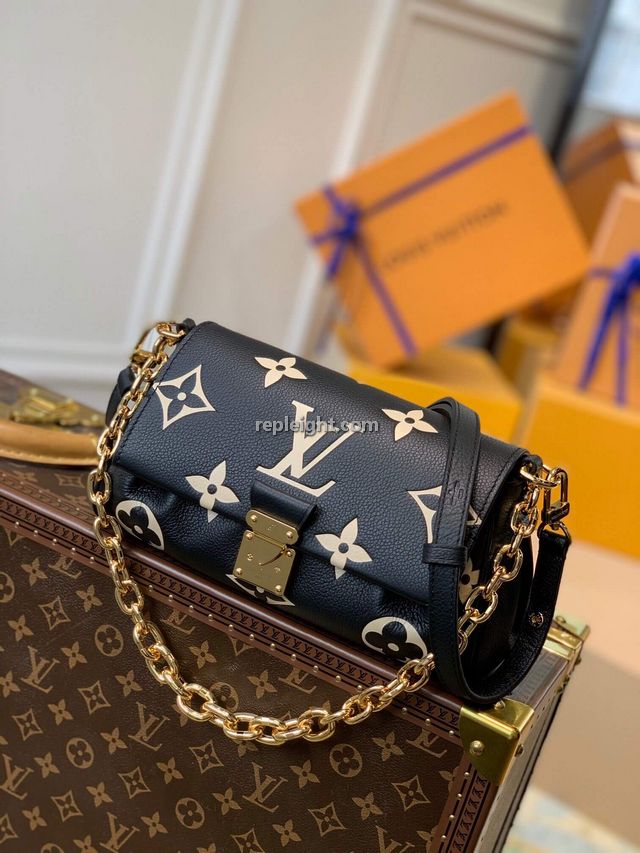 LOUIS VUITTON-M45859 루이비통 블랙&베이지 모노그램 앙프렝뜨 페이보릿