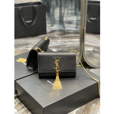 SAINT LAURENT-469390 생 로랑 블랙 골드 스몰 케이트 사첼백