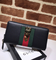 GUCCI-476083 구찌 Sylvie 레더 집 어라운 월릿3