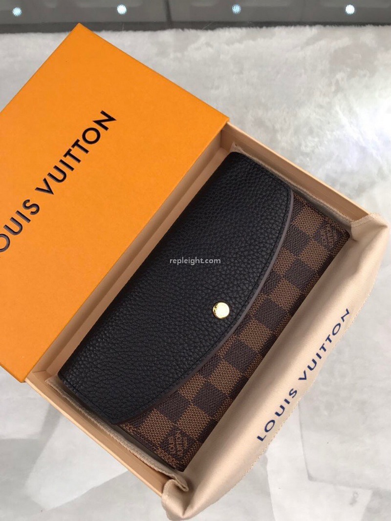 LOUIS VUITTON-N61261 루이비통 다미에 에벤 블랙 노르망디 월릿