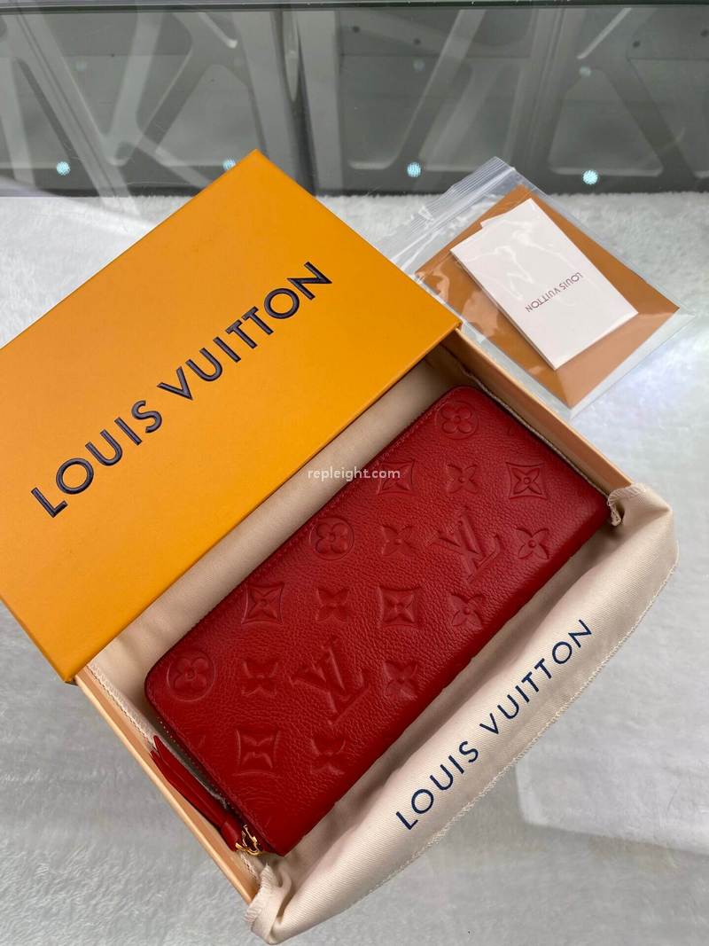 LOUIS VUITTON-M60169 루이비통 모노그램 앙프렝뜨 클레망스 월릿 레드