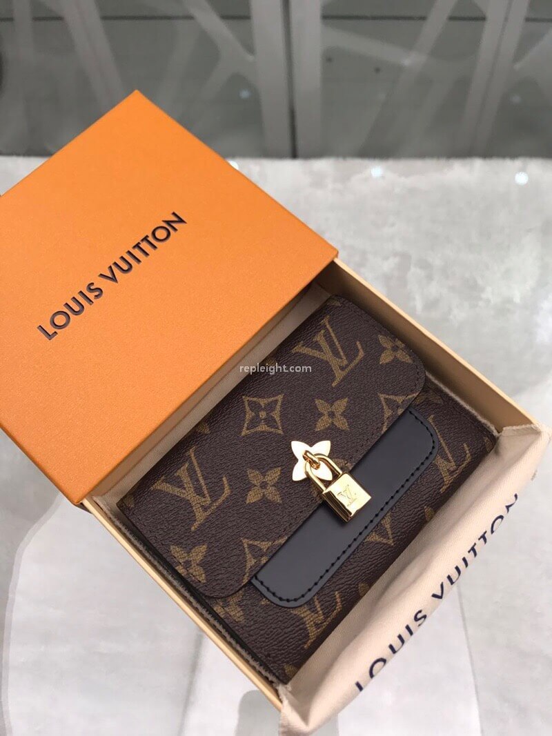 LOUIS VUITTON-M62578 루이비통 모노그램 느와르 플라워 컴팩트 월릿