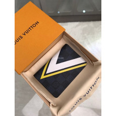 LOUIS VUITTON-N64011 루이비통 다미에 코발트 옐로우 라티튜드 패턴 포켓 오거나이저 카드지갑