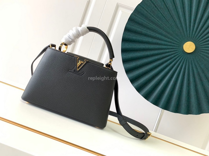 LOUIS VUITTON-M94755 루이비통 블랙 카퓌신 BB 핸드백