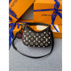 LOUIS VUITTON-M46091 루이비통 블랙/화이트 모노그램 앙프렝뜨 바가텔