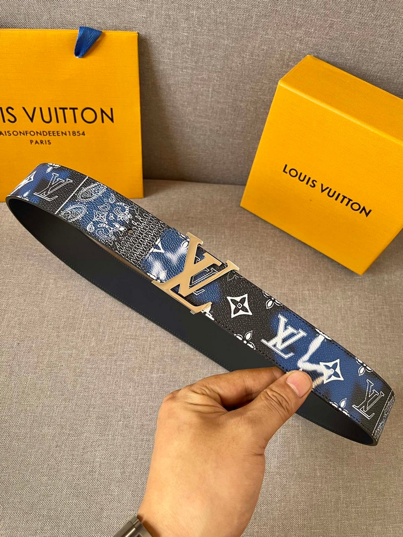 LOUIS VUITTON-루이비통 이니셜 모노그램 반다나 40MM 리버서블 벨트