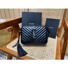 SAINT LAURENT-612544 생 로랑 아이보리 내추럴 테슬 장식 루 카메라 백