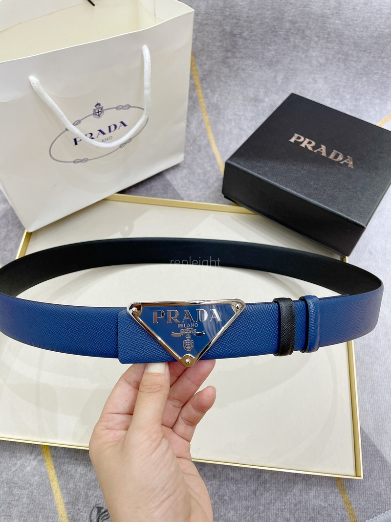 PRADA - 프라다 사피아노 가죽 벨트 3.5CM