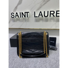 SAINT LAURENT- 6331580EN041000 크링클드 빈티지 가죽 소재의 NIKI 미디엄 체인 백