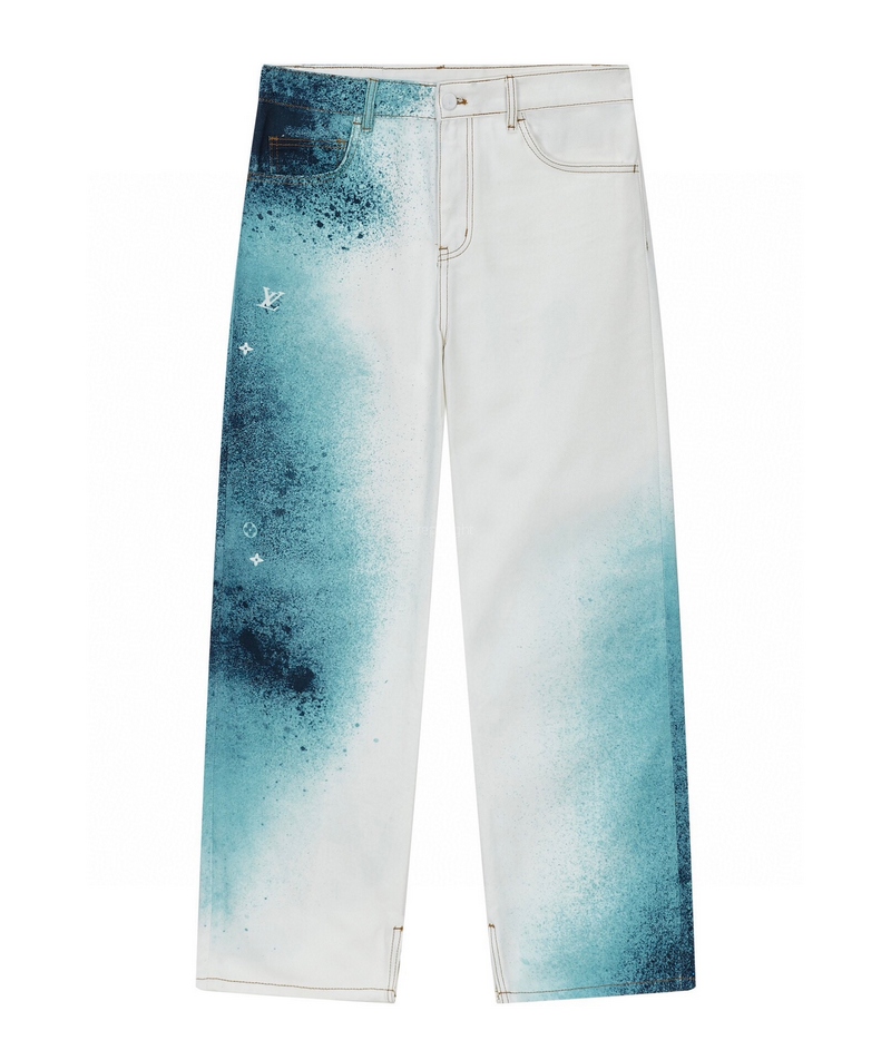 LOUIS VUITTON - 루이비통 1AAVCX LV Spray Denim Pants