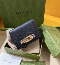 GUCCI-746059 AACAO 2741 인터로킹 G 파이톤 보우 지갑