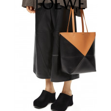 로에베 -LOEWE 0010947729 Puzzle Fold Tote in shiny calfskin