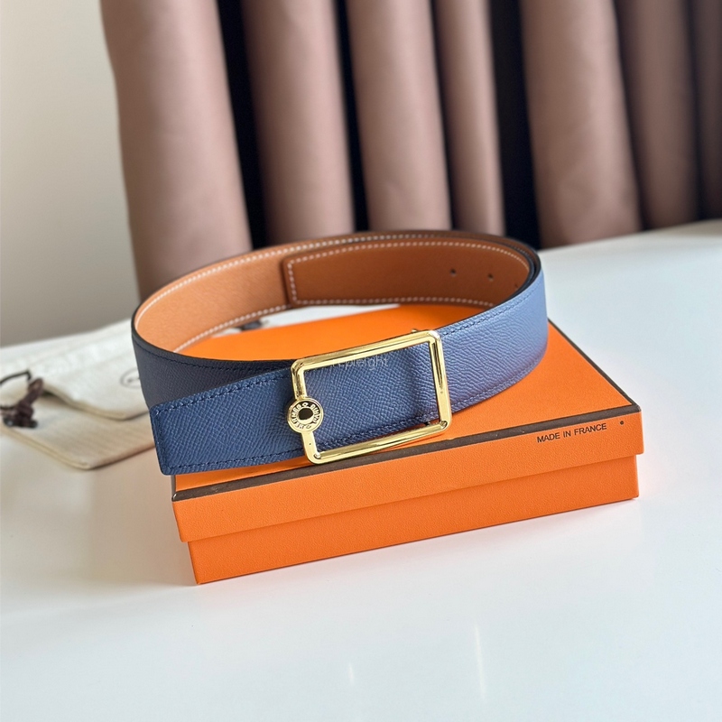 에르메스-HERMES TUBE H BELT BUCKLE & REVERSIBLE LEATHER STRAP-1 38MM