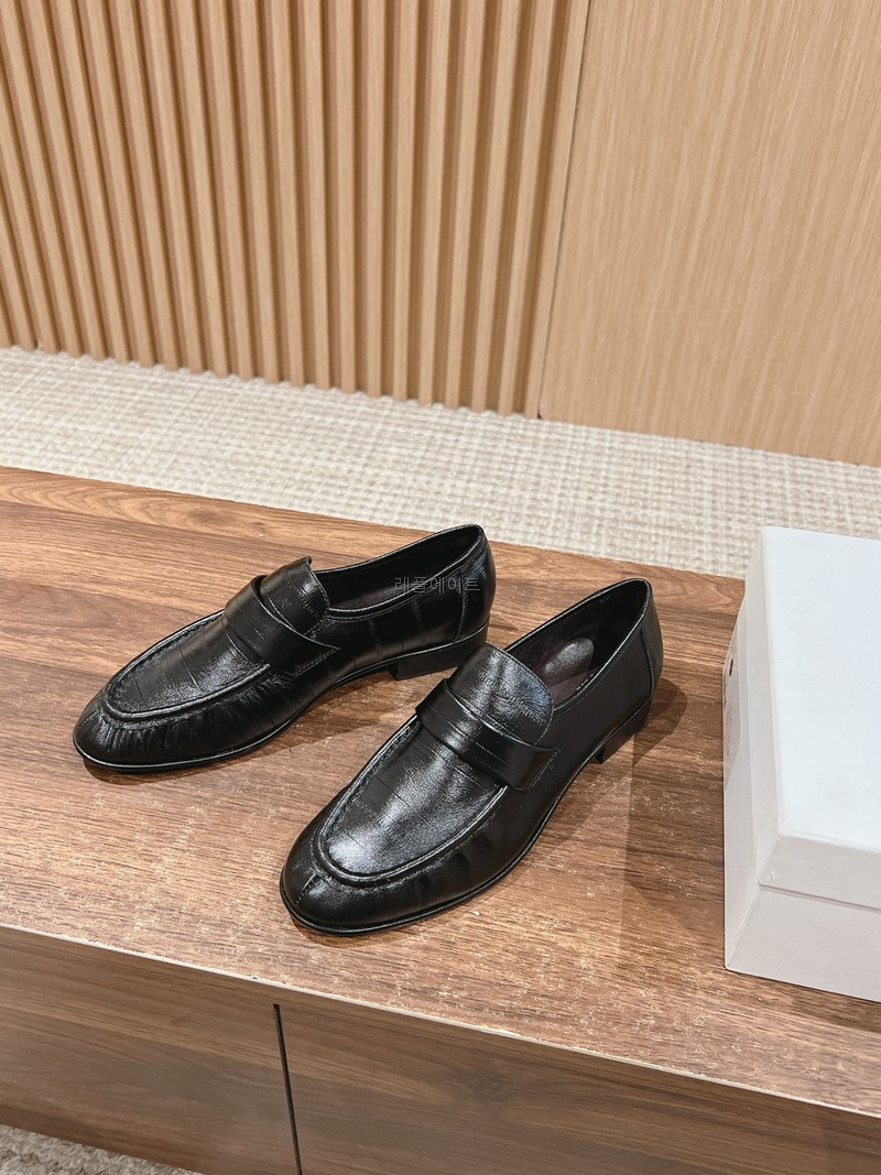 더 로우-THE ROW F1280E17BLK Soft Loafer 일스킨 (2cm)