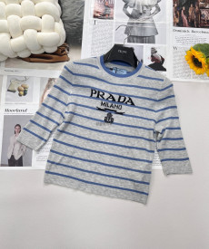 프라다 - PRADA P24V1G_11J5_F0VWZ_S_231 슈퍼파인 울 크루넥 스웨터