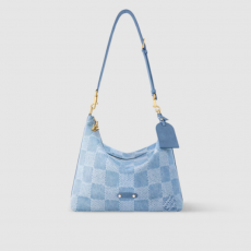 LOUIS VUITTON-루이비통 N00202 다미에 데님 배가본드 호보